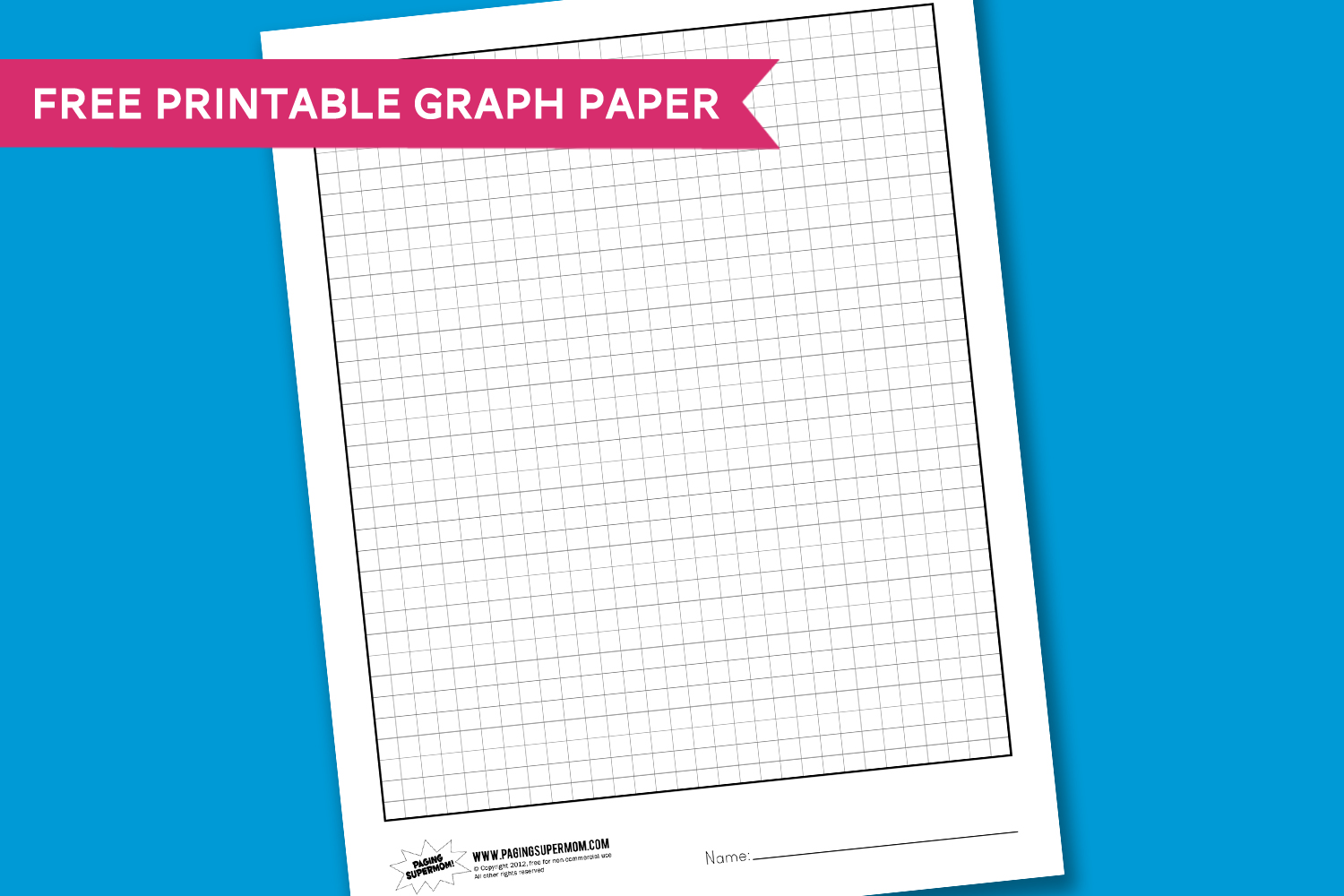 Free Graph Paper Printable A4