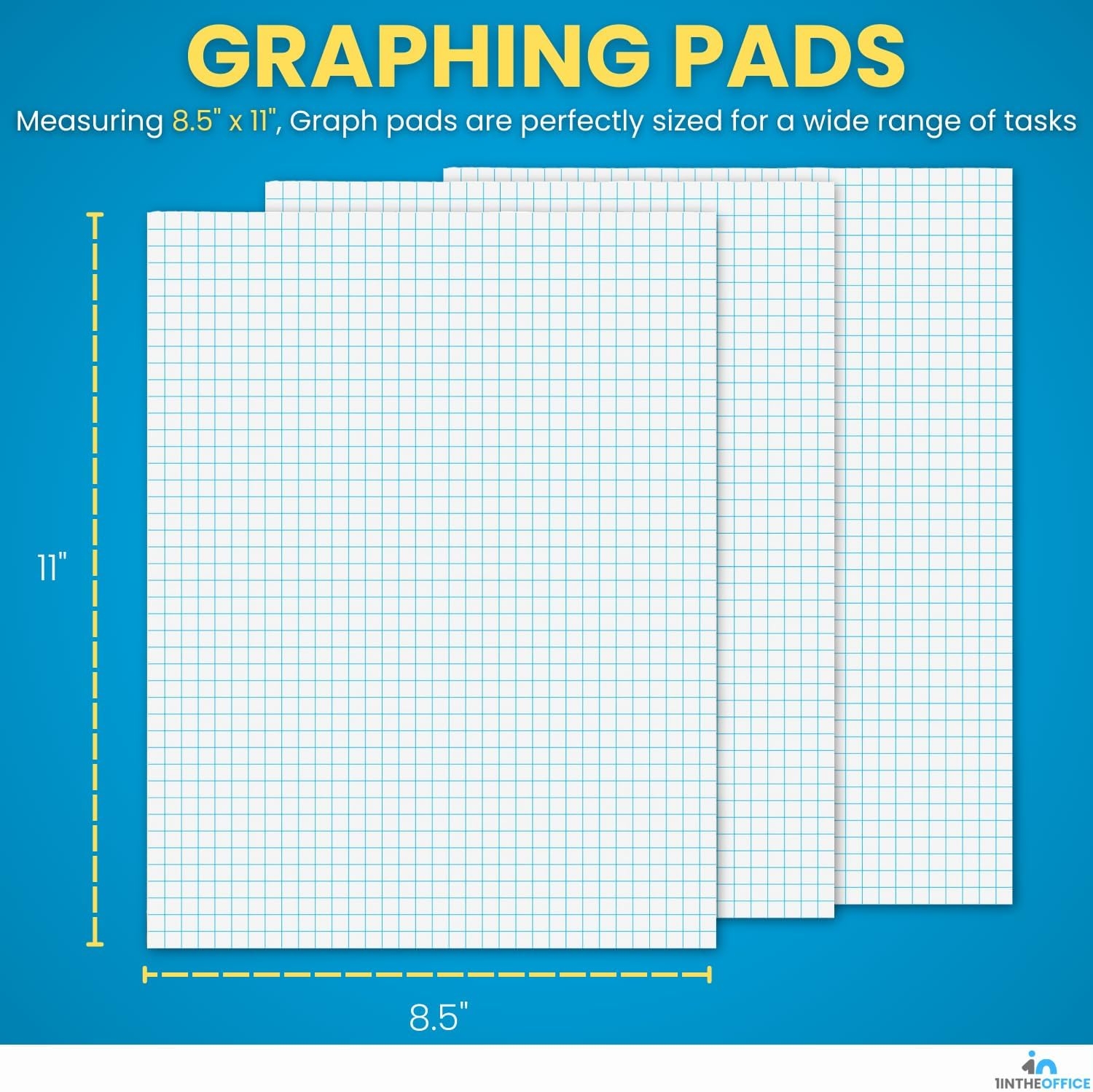 Writing Pad Graphing Paper White 1 4 Quadrille Ruled 8 5 X 11 500 Printable Graph Paper