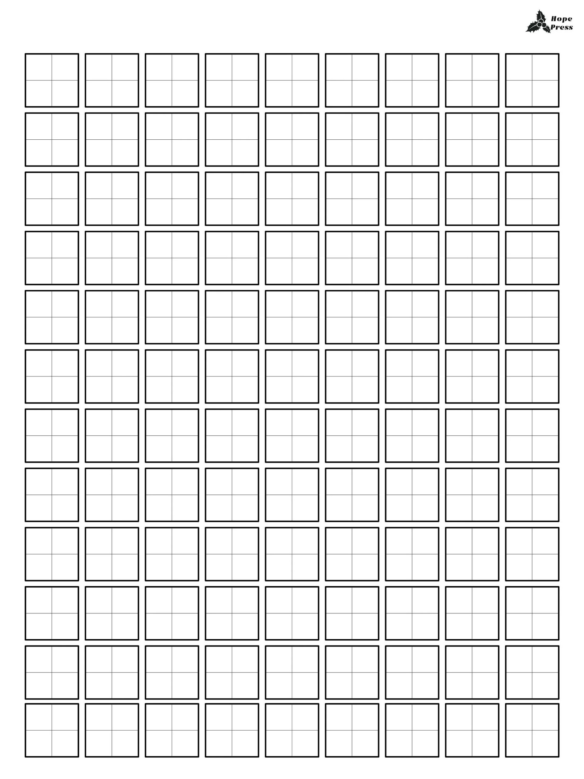 Writing Practice Paper Printable Pdf chinese Japanese Korean Characters tian Zi Ge mi Zi Ge A4 Etsy Denmark